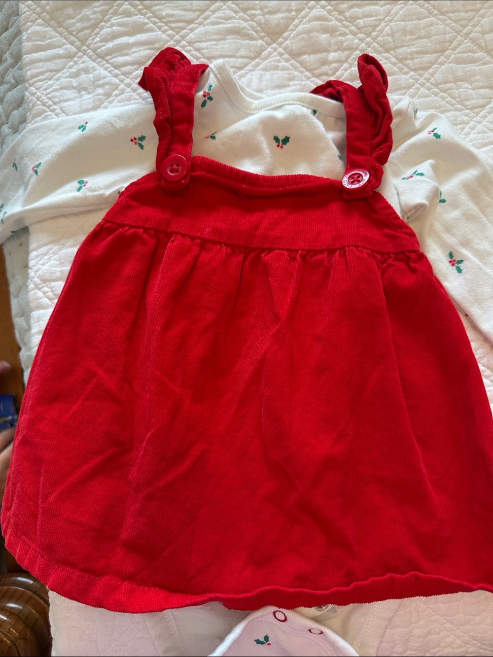 Cat & Jack Red Toddler Dress with White Bodysuit